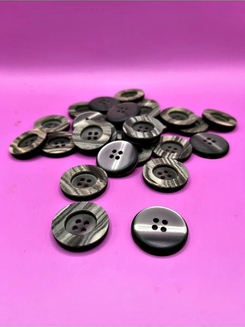 Vintage Gray & Black Buttons